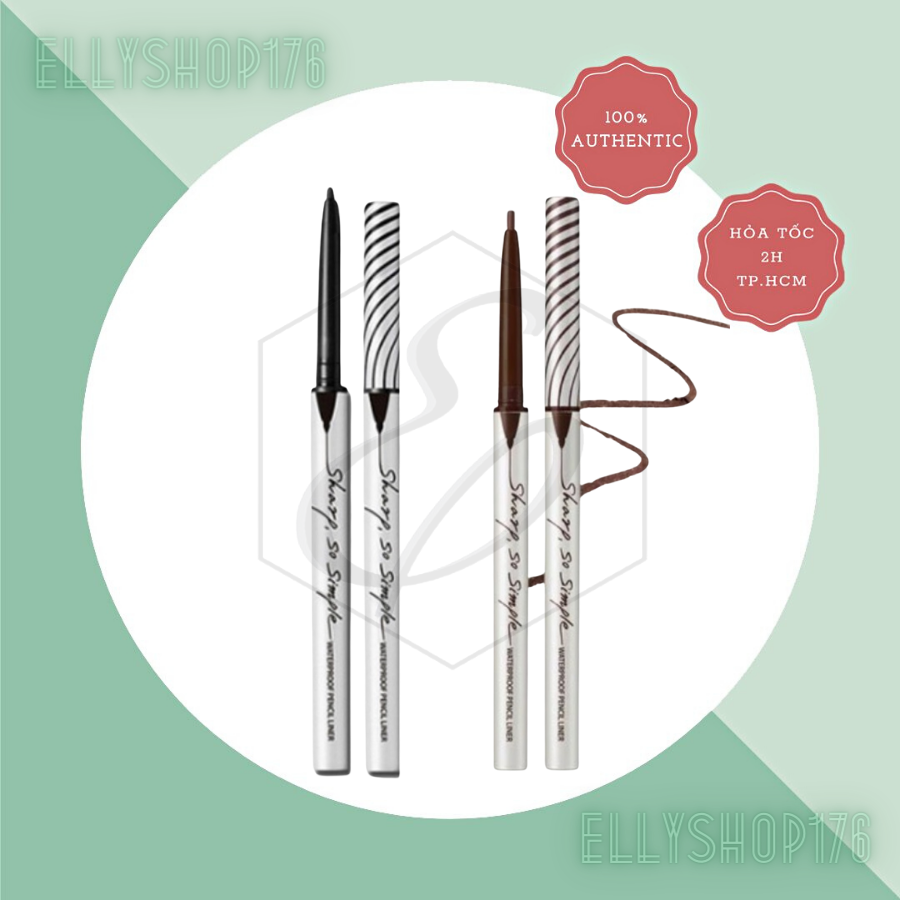 Chì Kẻ Mắt Clio Sharp So Simple Waterproof Pencil Liner